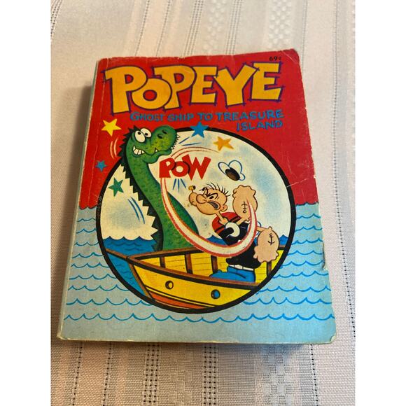 Vintage 1967 Big Little Books POPEYE; Ghost Ship to Treasure Island GUC - Picture 9 of 15